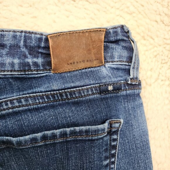 Lucky Brand Mid Rise Skinny Lolita Ankle Blue Dark Wash Jeans 6/28 (28x29) - Picture 4 of 8